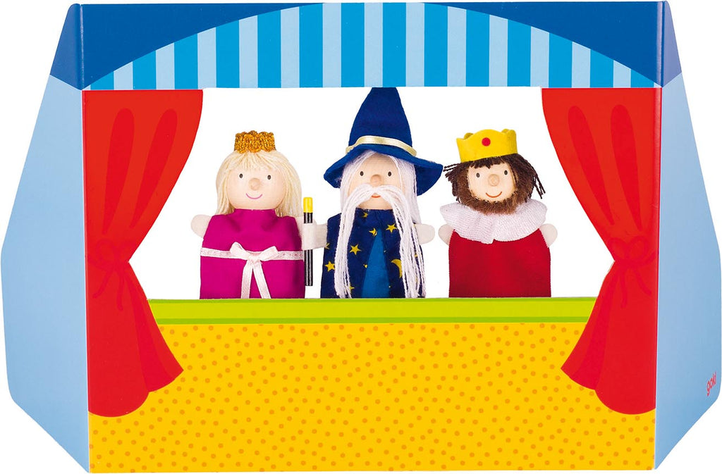 Théâtre de marionettes avec 3 personnages variante 2